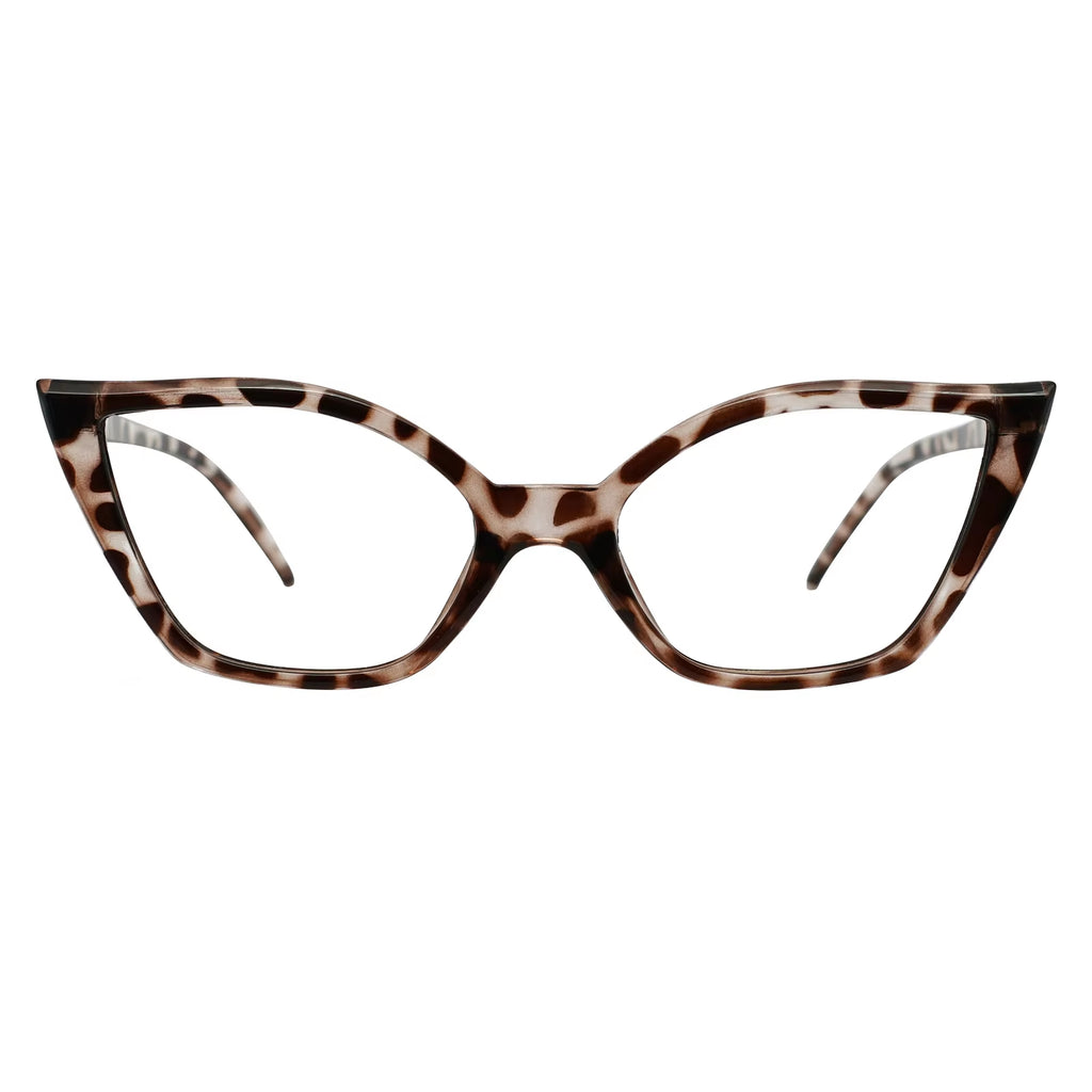 Reading Glasses for Women Oversized Prescription Magnifying Eyeglasses Frames Cat Eye Decorative Eyewear Trendy Retro MAREAZZURO